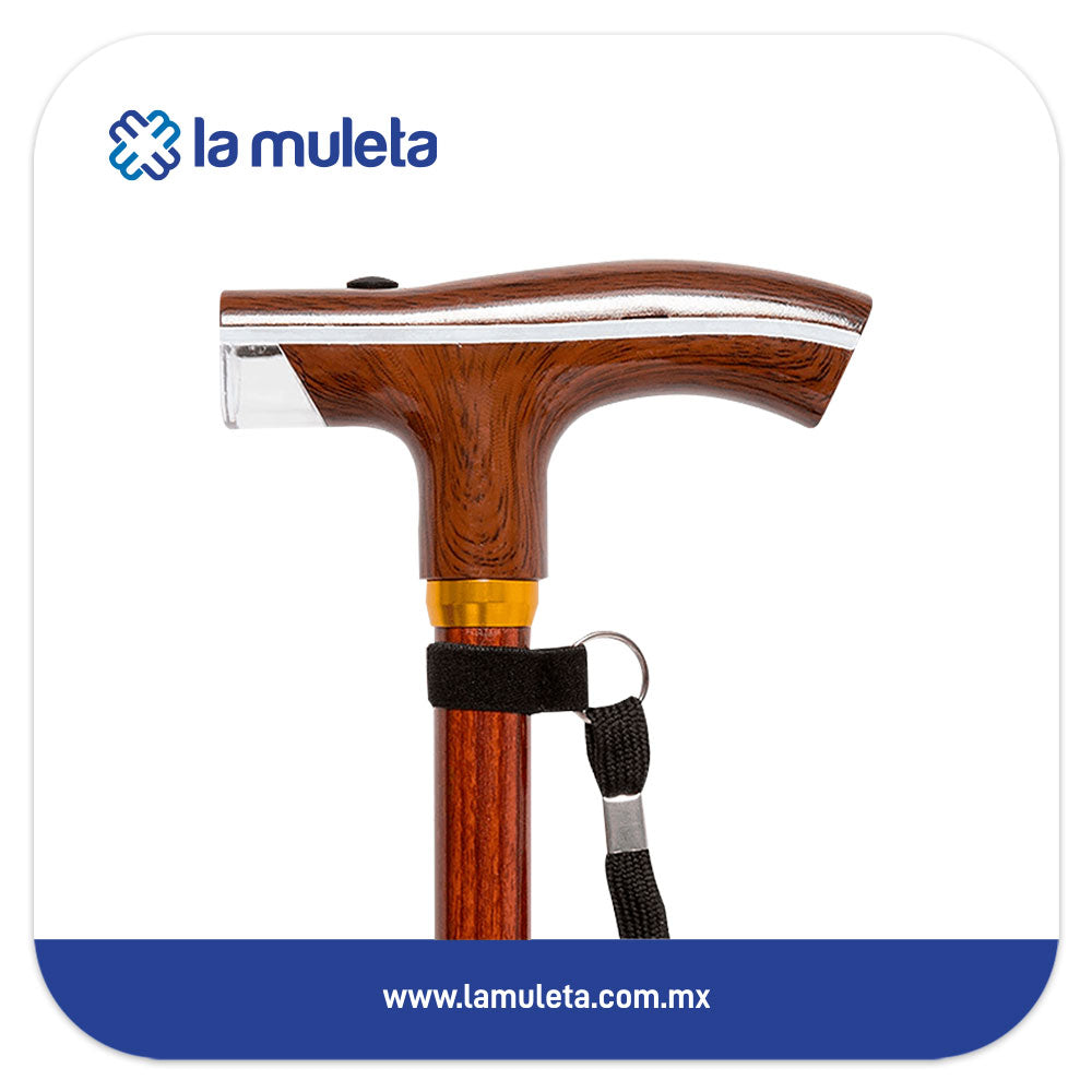 Bastón Easy Tip Wood con luz LED Metix