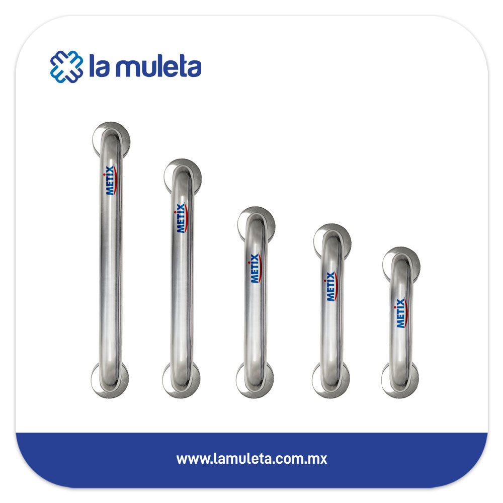 Agarradera para Baño de Acero Inoxidable Metix