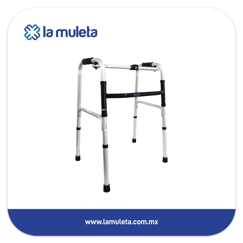 Andadera de Aluminio Plegable Metix