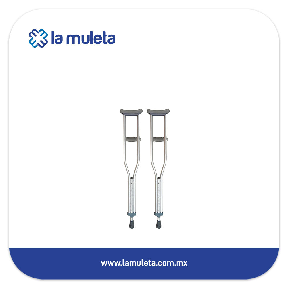 Muletas de Aluminio con Altura Ajustable Metix