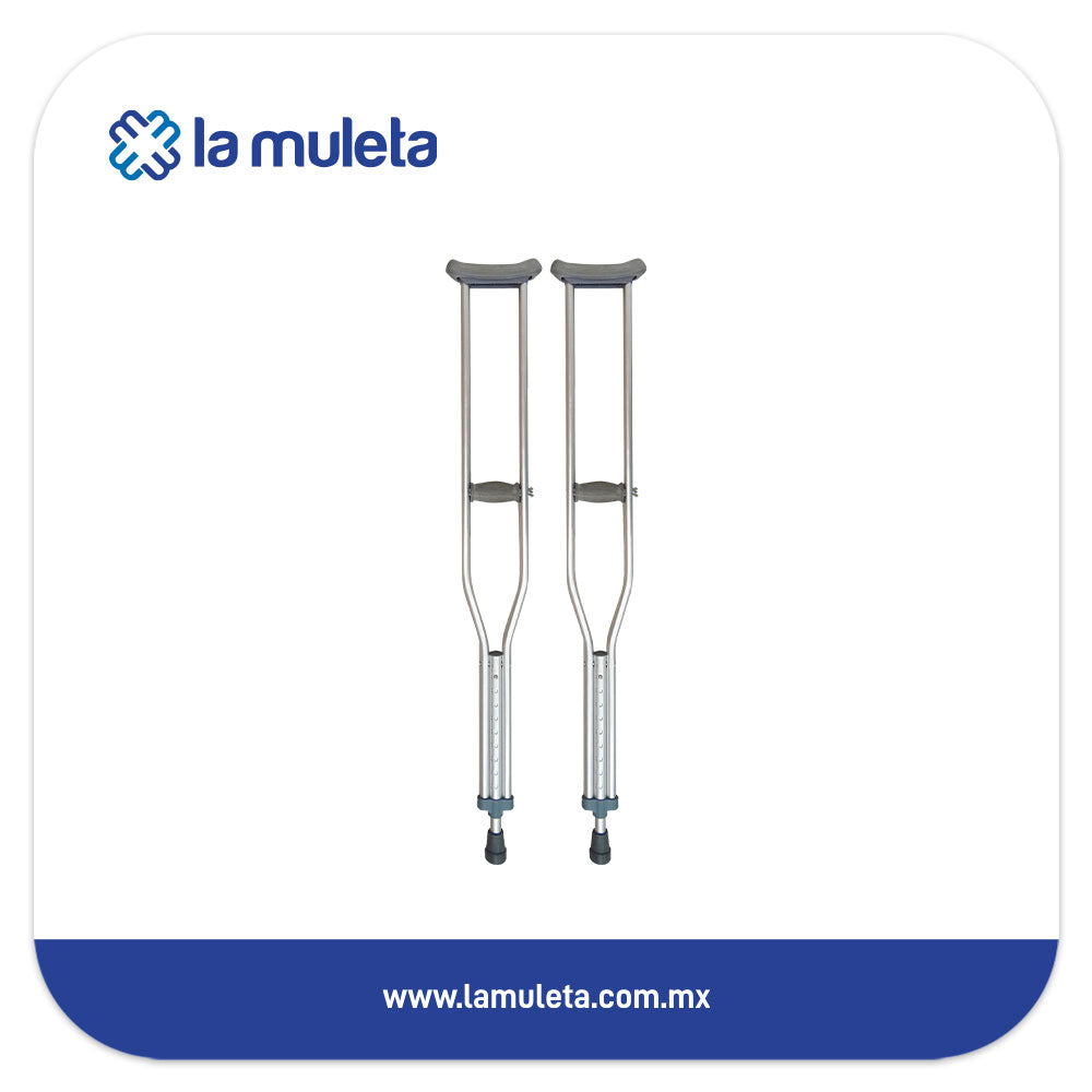 Muletas de Aluminio con Altura Ajustable Metix