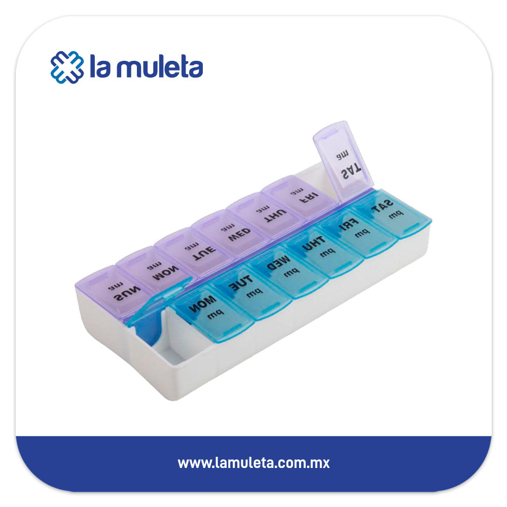Pastillero Semanal Día/Noche Metix